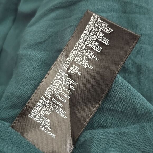 Urban Outfitters NWT UO Lexi Dress Mini Teal Turquoise‎ Velvel Burnout Size XS - Picture 6 of 9